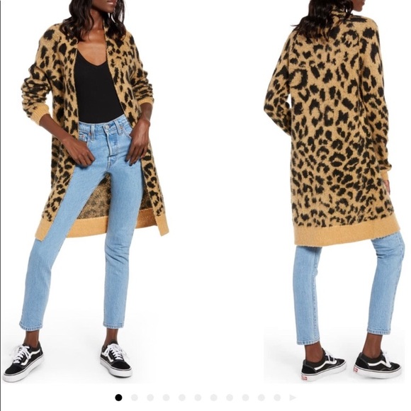 bp leopard cardigan